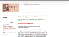 Desktop Screenshot of emilydickinsoninternationalsociety.org